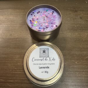 Bougie parfumée – boîte or «lavande »