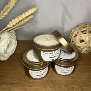 Bougie parfumée – boîte or