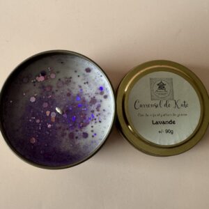 Bougie parfumée – boîte or «lavande »