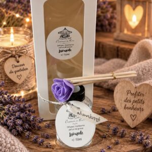 Diffuseur d’ambiance + bâtons 50ml « lavande »