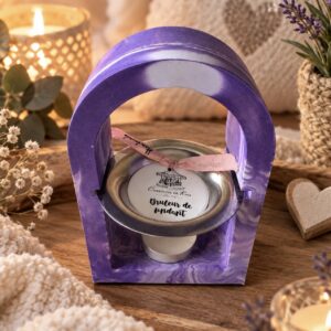 Brûleur à fondant arche – marbré violet