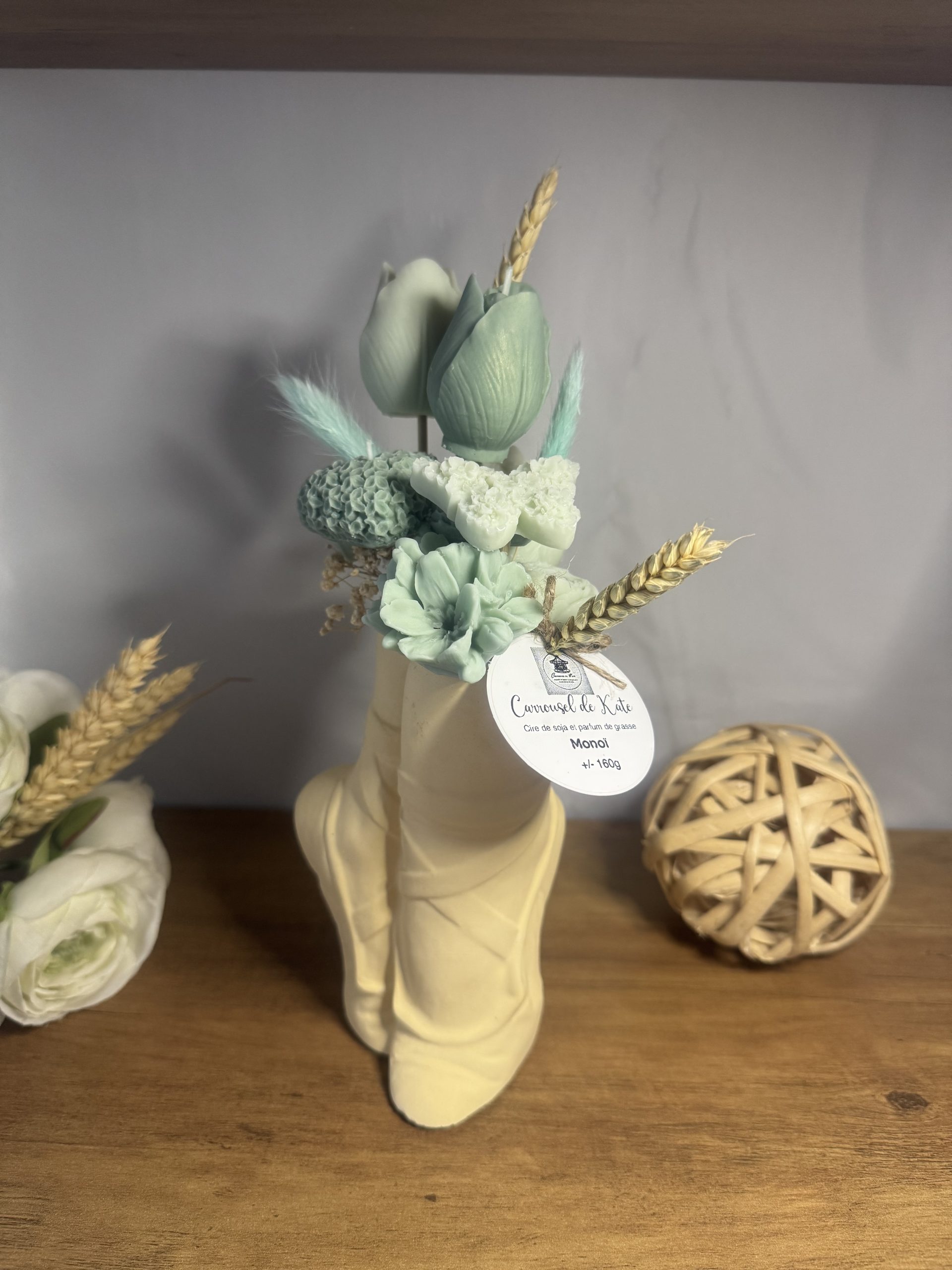 Vase danseuse floral - parfumé monoï