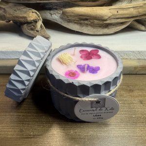 Bougie parfumée Mandala – couleur grise