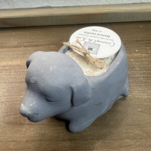 Bougie parfumée chien – couleur grise