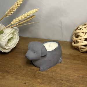 Bougie parfumée chien – couleur grise