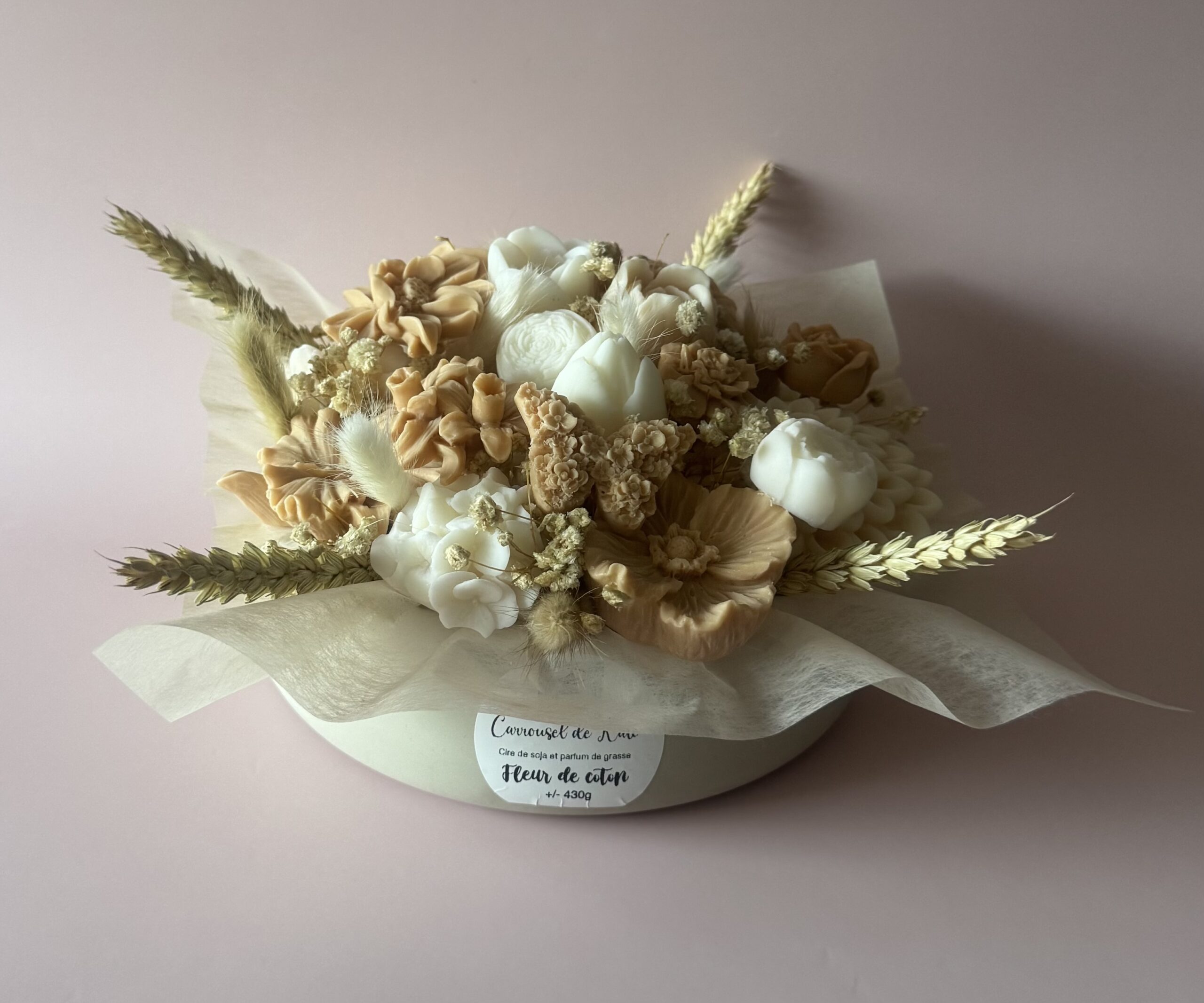 Coupe florale - parfumée « fleur de coton « – Image 2