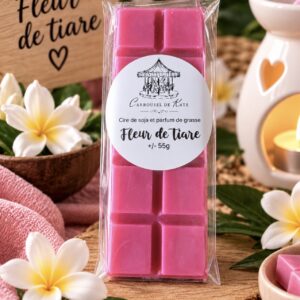 Fondant tablette 55g parfumé «Fleur de tiaré »