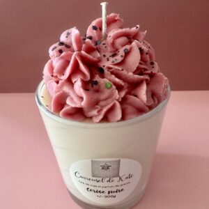 Verre gourmand – 300g bougie parfumée « cerise noire »