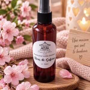 Brume textile 110 ml parfumée « Fleur de Sakura »