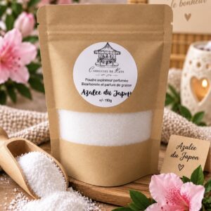 Poudre aspirateur 110g parfumée « Azalée du Japon »