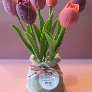 Vase tulipes 180g - parfumée « pivoine »