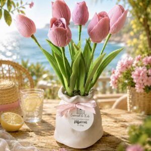 Vase tulipes 180g – parfumée «hibiscus »