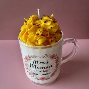 Mug de fête des mères – 260g bougie parfumée « mangue et coco »