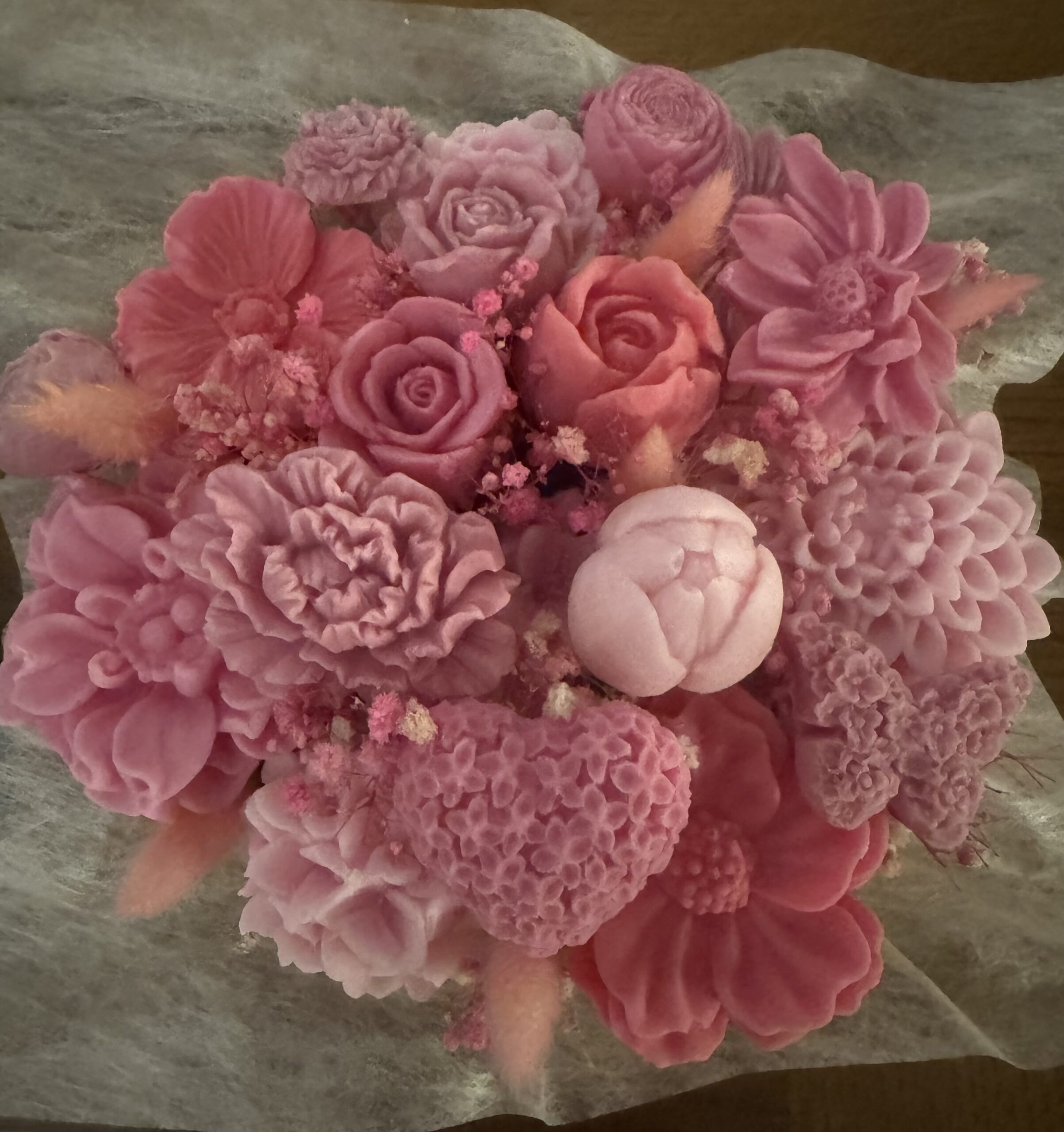 Coupe florale 430g - parfumée «azalée du japon »