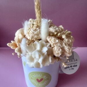 Mug fleuri nounou 160g – parfumée «fleur de coton  »