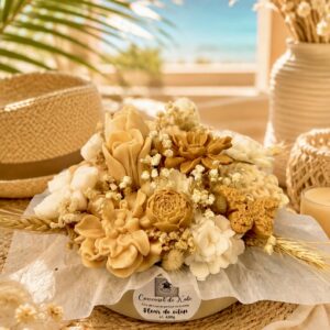 Coupe florale 430g – parfumée «fleur de coton »