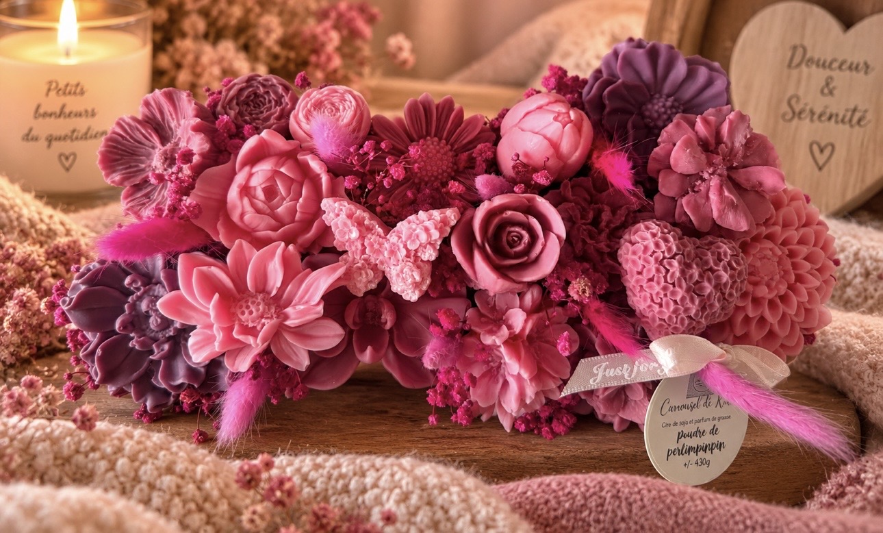 Maxi Coupe florale 480g - parfumée «poudre de perlimpinpin »