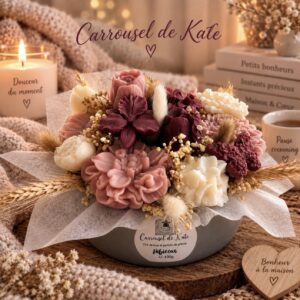 Coupe florale 430g – parfumée «hibiscus »