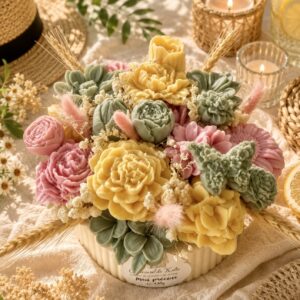 Coupe florale 430g – parfumée «monoï passion »