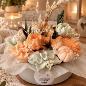 Coupe florale 430g – parfumée «clémentine monoï »
