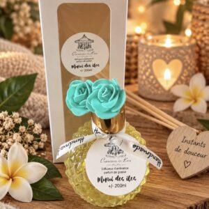 Diffuseur d’ambiance + bâtons 200 ml «monoï des îles »