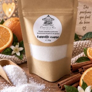 Poudre aspirateur 110g parfumée «Cannelle orange »