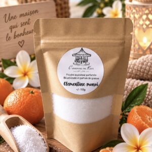 Poudre aspirateur 110g parfumée «Clémentine monoï »