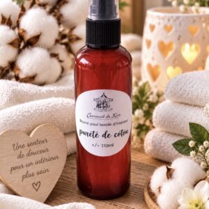 Brume textile 110 ml parfumée « pureté de coton »