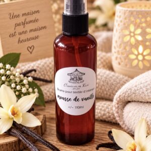Brume textile 110 ml parfumée « Gousse de vanille »