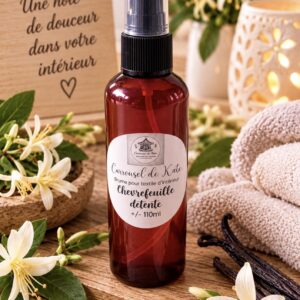 Brume textile 110 ml parfumée « Chèvrefeuille  détente »
