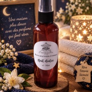 Brume textile 110 ml parfumée « nuit étoilée »