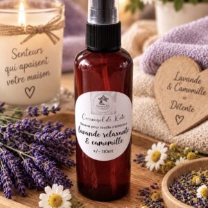 Brume textile 110 ml parfumée « lavande relaxante&camomille »
