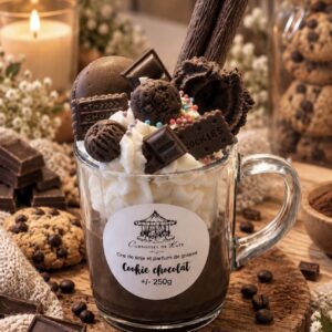 Mug gourmand – 250g bougie parfumée «cookie chocolat »