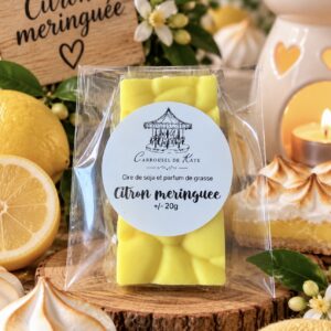 Fondant tablette 20g parfumé «citron meringuée »