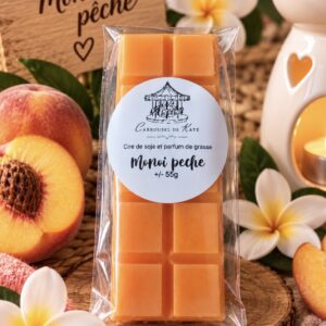 Fondant tablette 55g parfumé «monoï pêche »