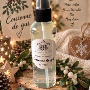 Spray d’ambiance 110ml parfumé Noël « couronne de gui »