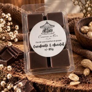 Fondant tablette 85g parfumé «cacahuète & chocolat »