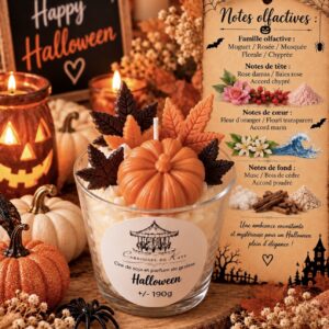 Coupe gourmande – 190g bougie parfumée « Halloween »