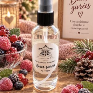 Spray d’ambiance 110ml parfumé Noël« baies givrées »