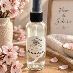 Spray d’ambiance 110ml parfumé « Fleur de Sakura »