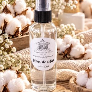 Spray d’ambiance 110ml parfumé « Fleur de coton »